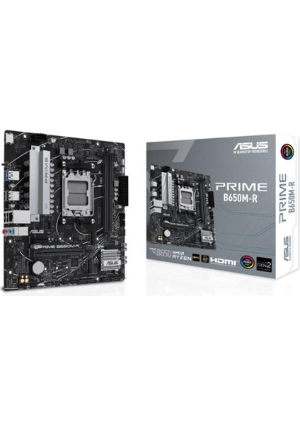 çınar ticaret asus prıme b650m-r ddr5 7200mhz 1xhdmı 2xm.2 usb3.2 matx am5 (amd am5 9000/8000/7000 serileri ıle uyumlu)