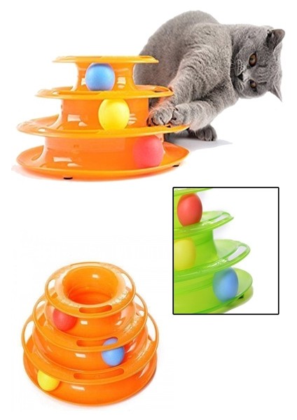 çınar ticaret tower of tracks 3 katlı kedi oyuncağı