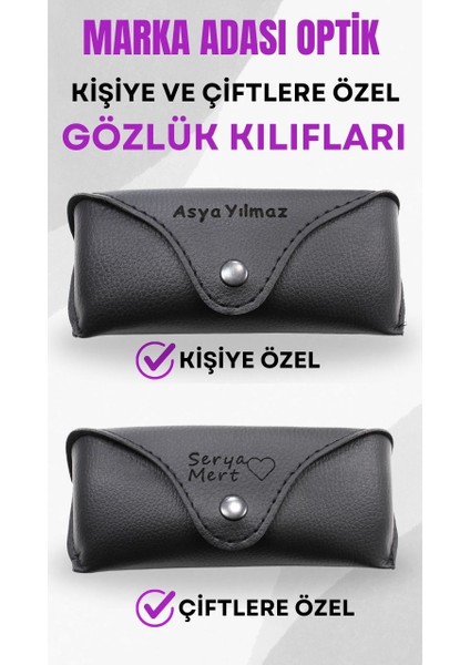 Julıano Kişiye ve Çiftlere Özel Gözlük Kılıfı - 2 Adet