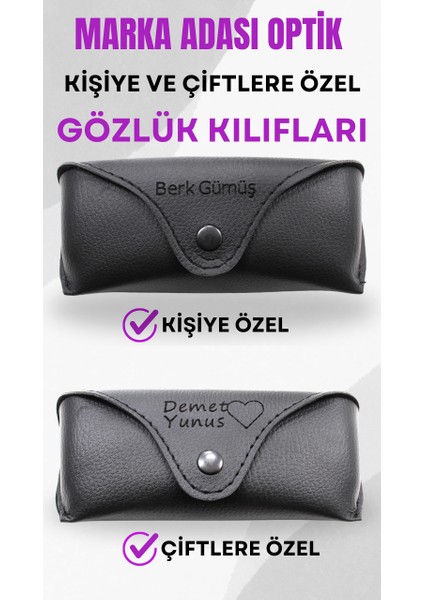 Julıano Kişiye ve Çiftlere Özel Gözlük Kılıfı - 2 Adet