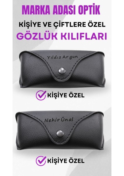 Julıano Kişiye ve Çiftlere Özel Gözlük Kılıfı - 2 Adet