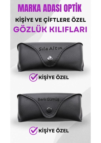 Julıano Kişiye ve Çiftlere Özel Gözlük Kılıfı - 2 Adet