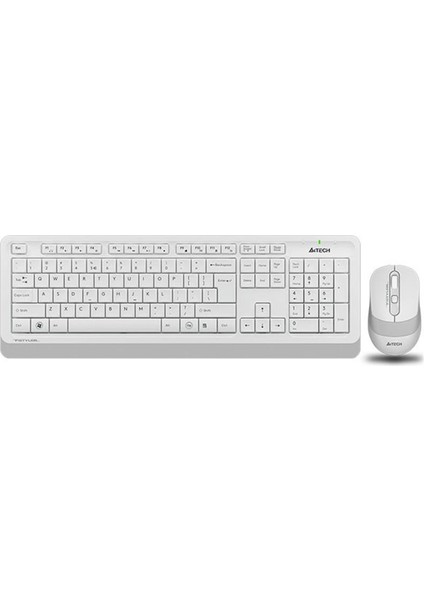 çınar ticaret a4 tech fg1010 beyaz q mm 2.4g kablosuz klavye mouse set