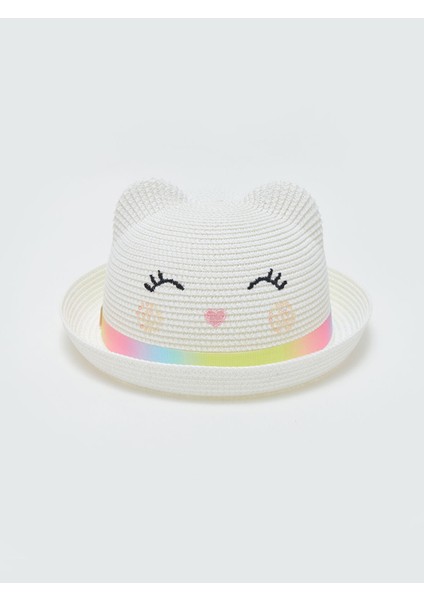 Yeni Sezon Nakışlı Kız Çocuk Fötr Şapka