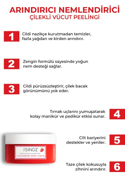 Arındırıcı ve Nemlendirici Vücut Peeling 4'lü Seti modelleri