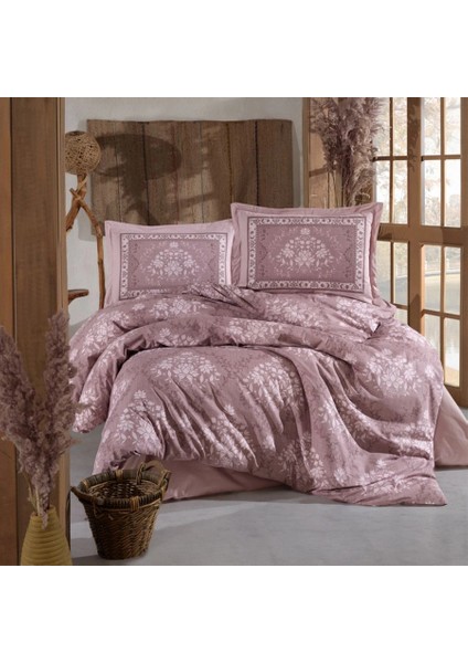 Ranforce %100 Pamuk Tek Kişilik Nevresim Zahara V1 Kahve