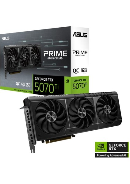 çınar ticaret asus geforce prıme-rtx5070tı-o16g 16gb gddr7 256bıt 1xhdmı 3xdp ekran kartı