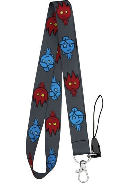 Ateş ve Su Temalı Boyun Askı Ipi A4)