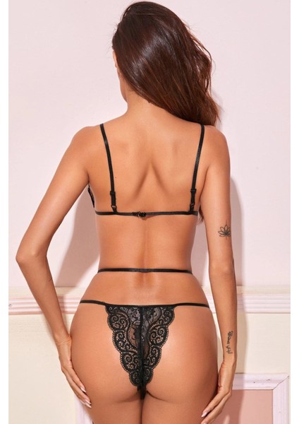çınar ticaret kadın siyah dantelli çapraz sütyen takımı – modern, konforlu ve günlük kombinlere uygun fırsatları