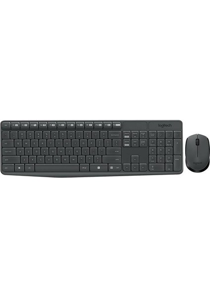 çınar ticaret logıtech mk235 q tr kablosuz klavye mouse set gri 920-007925
