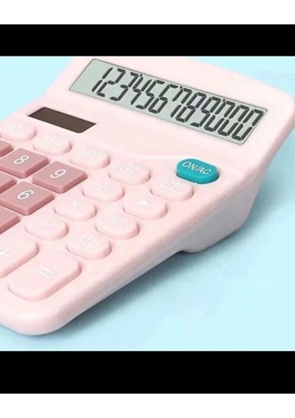 Büyük Ekran Renkli Masaüstü Hesap Makinesi – Solarlı & Pil Destekli, Ofis / Okul Kullanımı Için modelleri