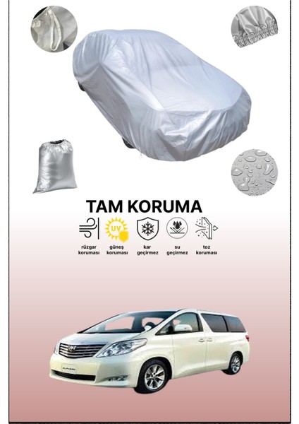 Gri Toyota Alphard 3 Uyumulu Oto Branda, Araba Brandası, Koruyucu Örtü