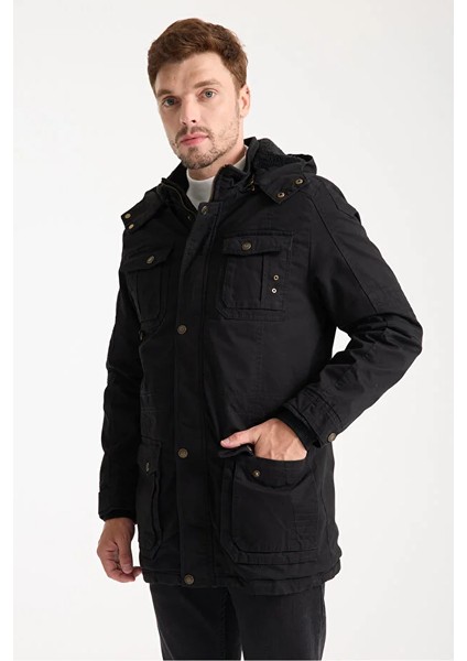 Erkek Siyah Gabardin Su Geçirmez Kaban modelleri