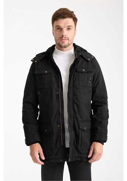 Erkek Siyah Gabardin Su Geçirmez Kaban indirimleri