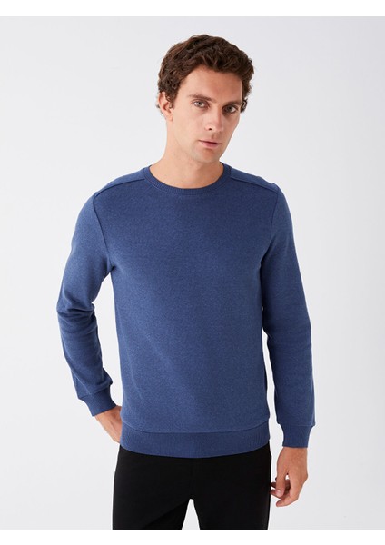 Yeni Sezon Bisiklet Yaka Uzun Kollu Erkek Sweatshirt