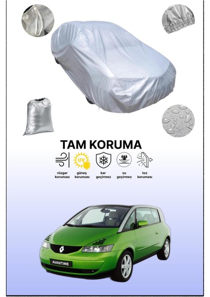 Gri Renault Avantime 2001 - 2003 Uyumulu Oto Branda, Araba Brandası, Koruyucu Örtü