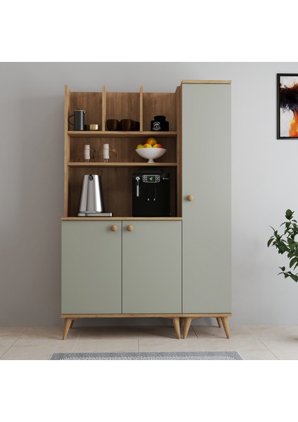 Fernıso Modern Ahşap Tasarım Dolaplı Kahve Köşesi fiyatları