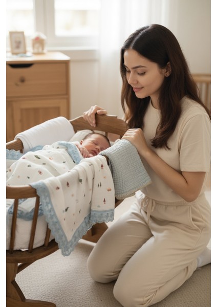 Organik 3’lü Set Müslin Örtü ve Pike Seti | %100 Pamuk, Oeko-Tex® Sertifikalı fırsatları