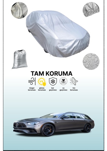 Gri Mercedes E 63 Amg T-Modell (S213) 2017 - 2021 Uyumulu Oto Branda, Araba Brandası, Koruyucu Örtü