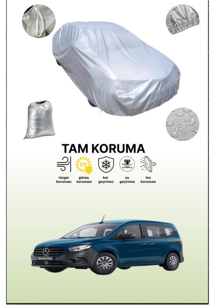 Gri Mercedes-Benz Citan 2 Tourer Uyumulu Oto Branda, Araba Brandası, Koruyucu Örtü