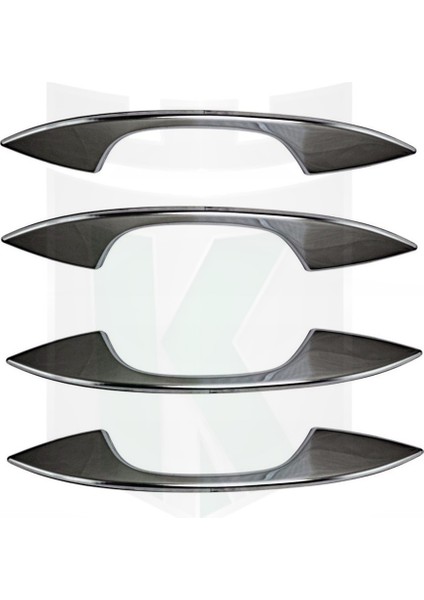 VW Caddy Uyumlu Kapı Kolu Deco Krom 4 Kapı 2021 Ve Sonrası Modeller İçin