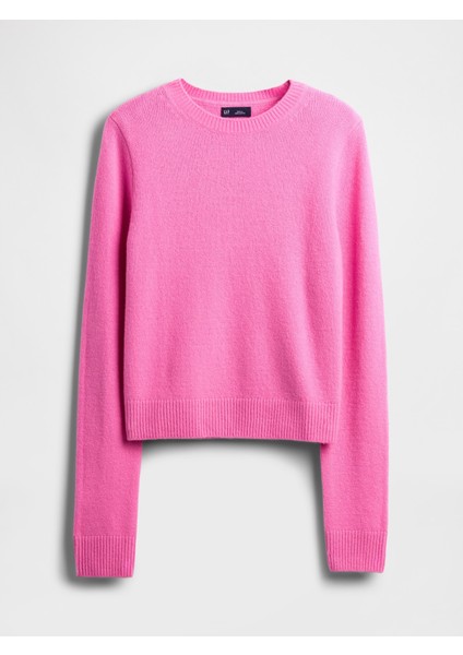 Kadın Pembe Cashsoft Bisiklet Yaka Kazak fiyatları