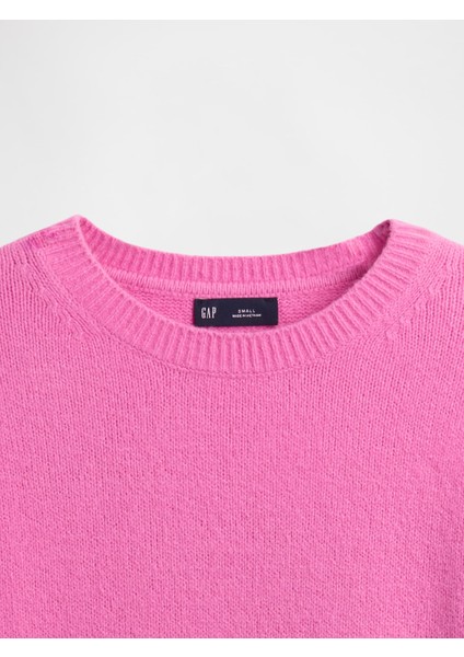 Kadın Pembe Cashsoft Bisiklet Yaka Kazak modelleri