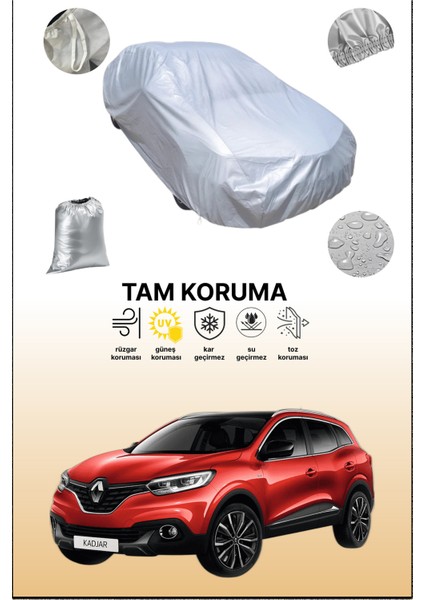 Gri Renault Kadjar Uyumulu Oto Branda, Araba Brandası, Koruyucu Örtü