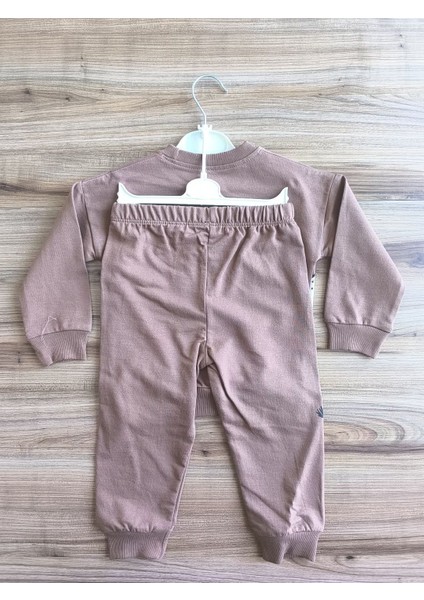 Laura Baby Safari Desenli Erkek Bebek Çocuk Alt Üst Eşofman Takımı