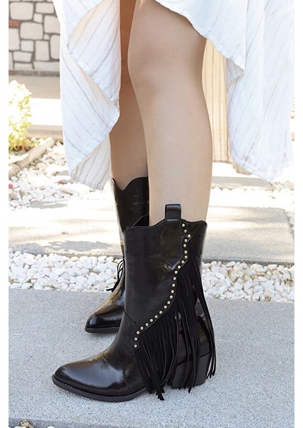 Acı Kahve Yanı Püsküllü Kovboy Çizme fiyatları