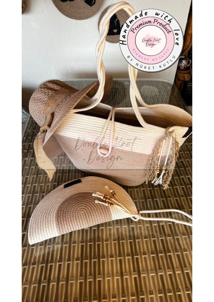 Vero 3lü Takım Plaj Çantası , El Çantası Clutch, Şapka, Totebag,çanta, Yazlık, Hediyelik, fiyatları