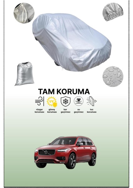 Gri Volvo XC90 2 Uyumulu Oto Branda, Araba Brandası, Koruyucu Örtü