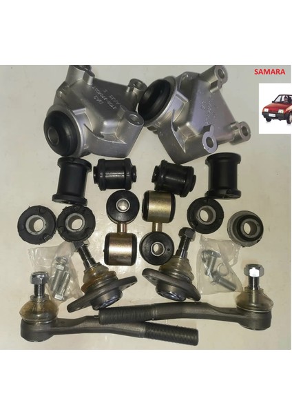 Lada Samara Ön Takım Rot Mili Gövdesi + Burç ve Rotil Seti 16 Parça Rus fırsatları