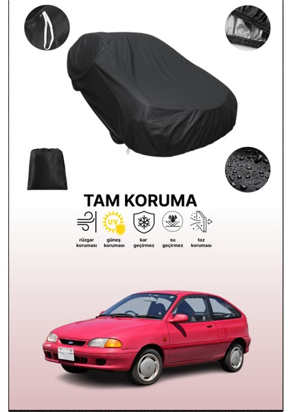Siyah Ford Festiva 2 Uyumlu Araba Brandası, Koruyucu Örtü, Oto Branda