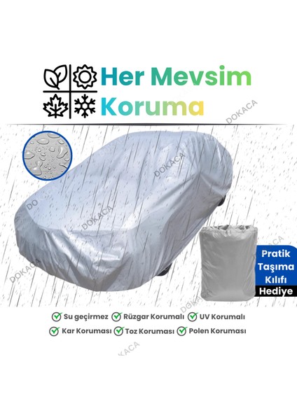 Gri Dacia Logan 2 Mcv Stepway Uyumulu Oto Branda, Araba Brandası, Koruyucu Örtü fırsatları