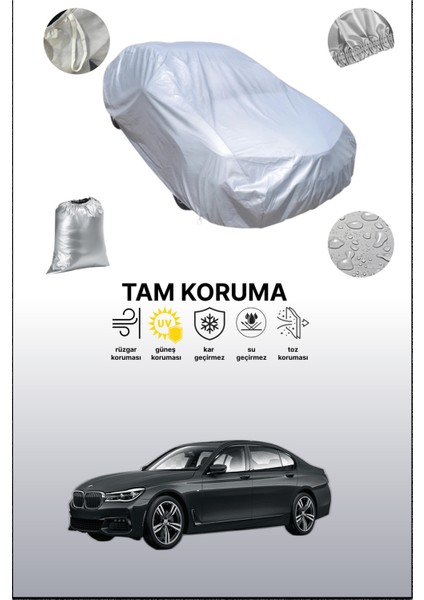 Gri Bmw 3 SERISI(320I) Sedan Uyumulu Oto Branda, Araba Brandası, Koruyucu Örtü