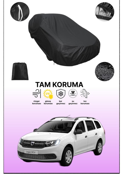 Siyah Dacia Logan Mcv Uyumlu Araba Brandası, Koruyucu Örtü, Oto Branda