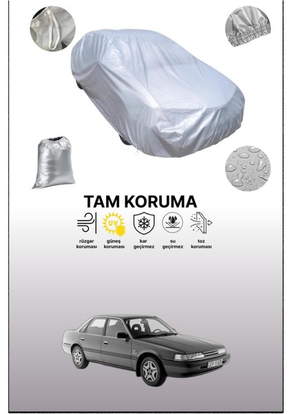 Gri Mazda 626 3 Uyumulu Oto Branda, Araba Brandası, Koruyucu Örtü