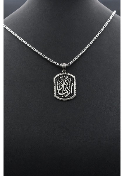 Edeb Ya Hu Yazılı 925 Ayar Gümüş Kolye Kral Zincir 2mm 902427 fırsatları