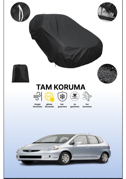 Siyah Honda Fit 1 Uyumlu Araba Brandası, Koruyucu Örtü, Oto Branda