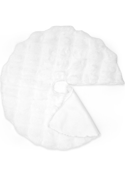 Yumuşak Dokulu Çam Ağacı Eteği Halısı | Beyaz Bubble Yılbaşı Ağacı Altı Halısı | 100X100CM | MYA03 modelleri