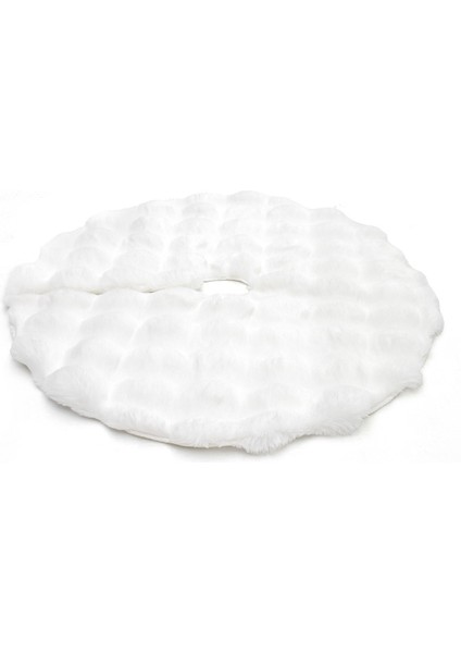 Yumuşak Dokulu Çam Ağacı Eteği Halısı | Beyaz Bubble Yılbaşı Ağacı Altı Halısı | 100X100CM | MYA03 fırsatları