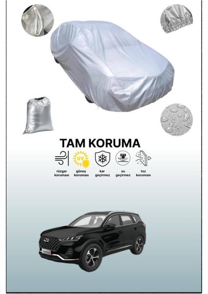 Gri Chery Tiggo 7 Pro Max Uyumulu Oto Branda, Araba Brandası, Koruyucu Örtü
