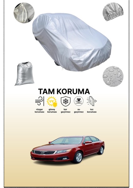 Gri Kia Optima / Magentis 2008 - 2010 Uyumulu Oto Branda, Araba Brandası, Koruyucu Örtü