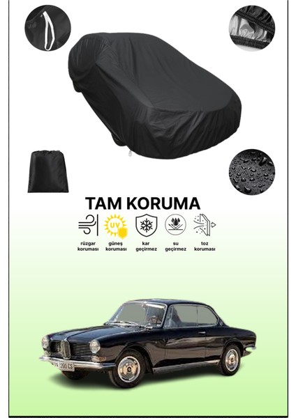 Siyah Bmw 3200 Coupe Cs 1962 - 1965 Uyumlu Araba Brandası, Koruyucu Örtü, Oto Branda