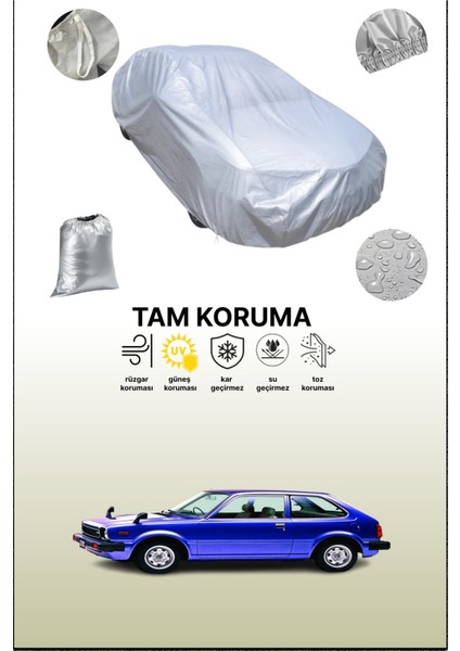 Gri Honda Civic 2 Uyumulu Oto Branda, Araba Brandası, Koruyucu Örtü