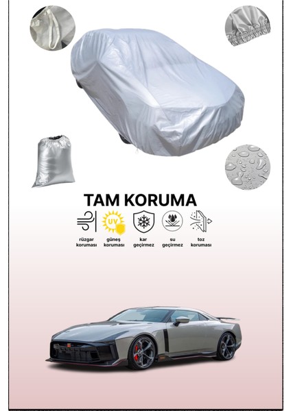 Gri Nissan GT-R50 Uyumulu Oto Branda, Araba Brandası, Koruyucu Örtü