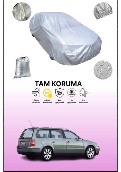 Gri Volkswagen Passat Variant 2000 - 2005 Uyumulu Oto Branda, Araba Brandası, Koruyucu Örtü