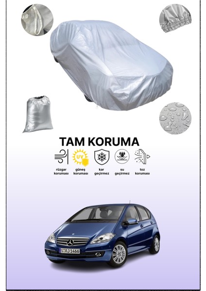 Gri Mercedes A-Serisi (W169) 2008 - 2012 Uyumulu Oto Branda, Araba Brandası, Koruyucu Örtü