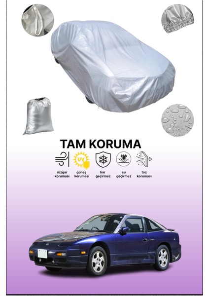 Gri Nissan 180 Sx Uyumulu Oto Branda, Araba Brandası, Koruyucu Örtü